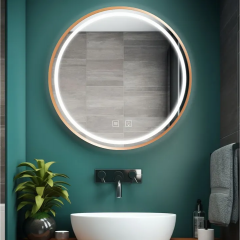 Огледало LED 80cm Gold HOM-02503