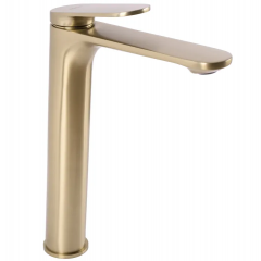 Смесител за мивка Rea Marco Brush Gold high REA-B4895
