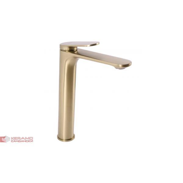 Смесител за мивка Rea Marco Brush Gold high REA-B4895