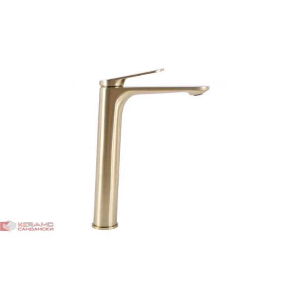 Смесител за мивка Rea Marco Brush Gold high REA-B4895