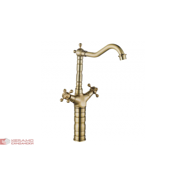 Висок смесител Rustico antique gold REA-B5521