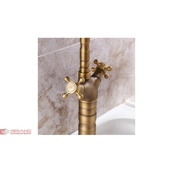 Висок смесител Rustico antique gold REA-B5521