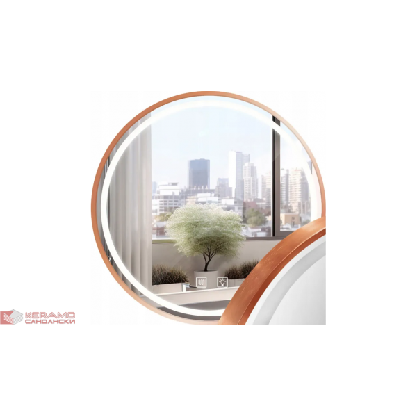 Огледало LED 50CM BRUSH COPPER HOM-05490