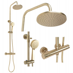 Душ колона термостатична Parot Brushed Gold REA-P2323
