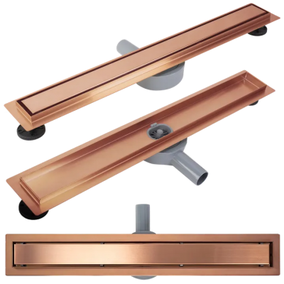 Линеен сифон NEOX PRO BRUSHED COPPER 90 REA-G4803