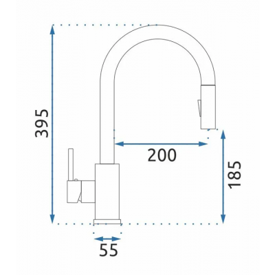 Кухненски смесител Fresh Nickel Rea-B9146