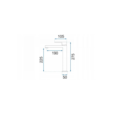 Смесител за умивалник висок Fenix chrome Rea-B9851