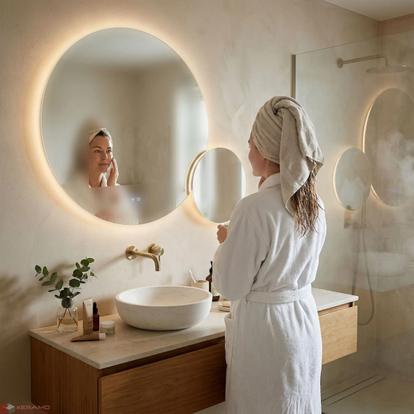 Огледало LED R-8040 80cm + 40cm