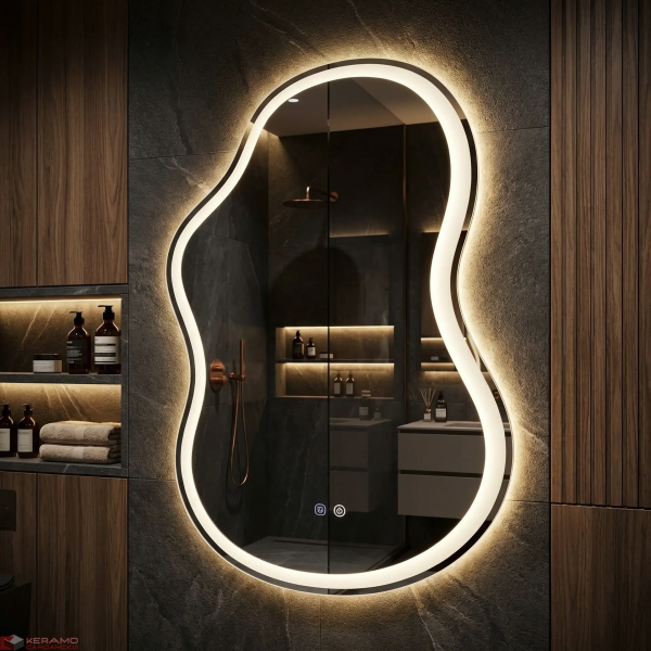 Огледало LED UNO DOUBLE 80x55 cm HOM-01516
