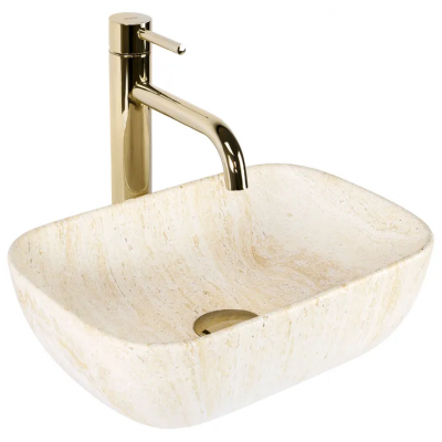 Мивка върху плот BELINDA MINI TRAVERTINE MATT REA-U4700