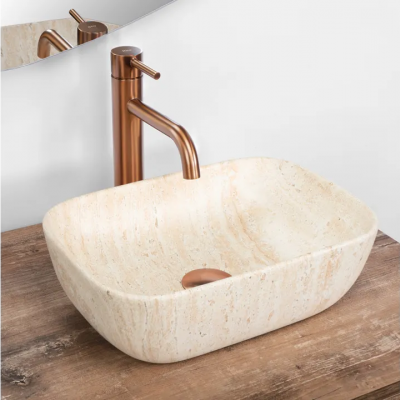 Мивка върху плот BELINDA MINI TRAVERTINE MATT REA-U4700