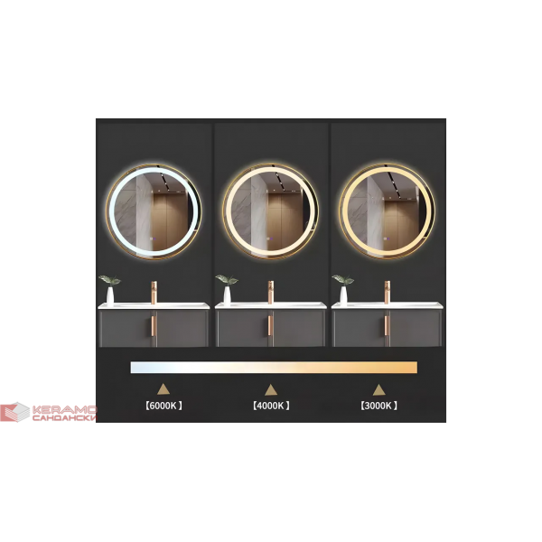 Огледало LED MMJ Brush Gold 70cm HOM-05507