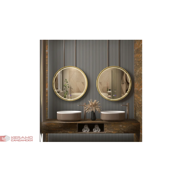 Огледало LED MMJ Brush Gold 70cm HOM-05507