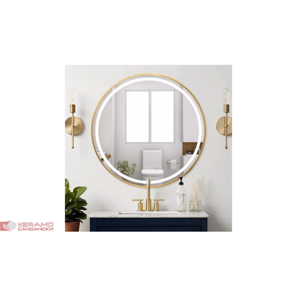 Огледало LED MMJ Brush Gold 70cm HOM-05507