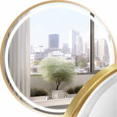 Огледало LED MMJ Brush Gold 70cm HOM-05507