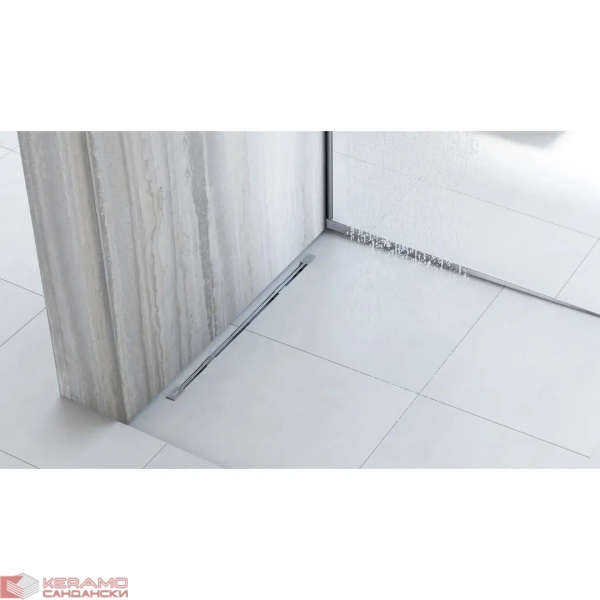 Лайсна за душ кабина 140cm Brush nickel REA-K3222 Дясна