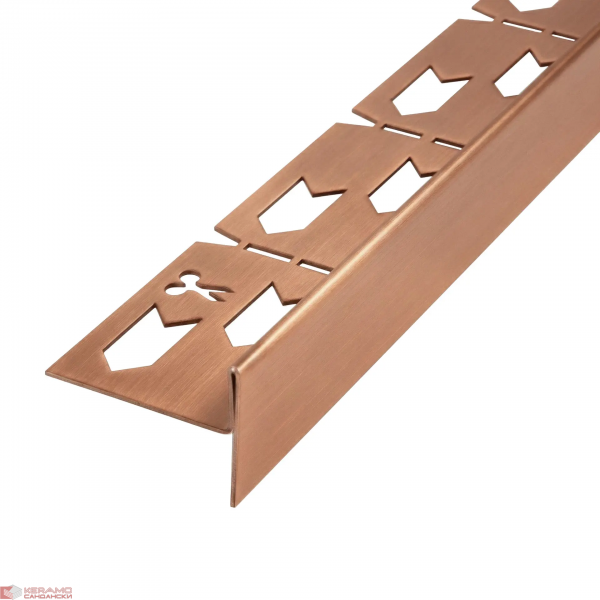 Лайсна за душ кабина 100cm Brush Copper REA-K9490 Лява