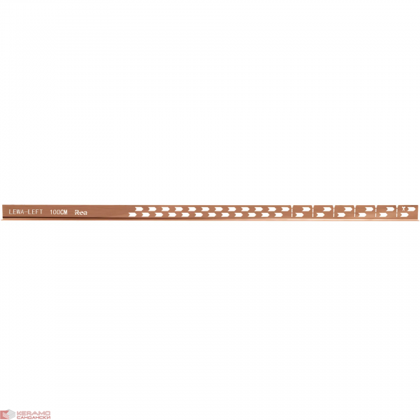 Лайсна за душ кабина 100cm Brush Copper REA-K9490 Лява