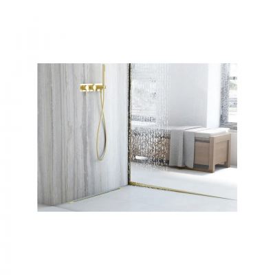Лайсна за душ кабина 120cm Brush Gold Лява REA-K3206