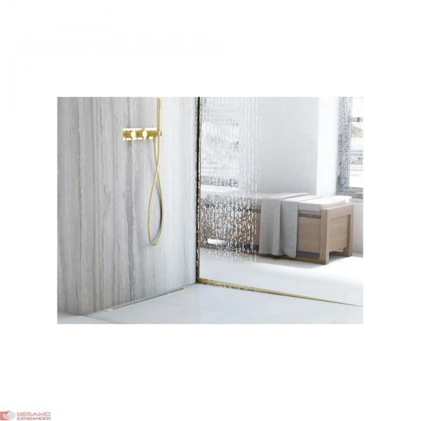 Лайсна за душ кабина 120cm Brush Gold Дясна REA-K3207