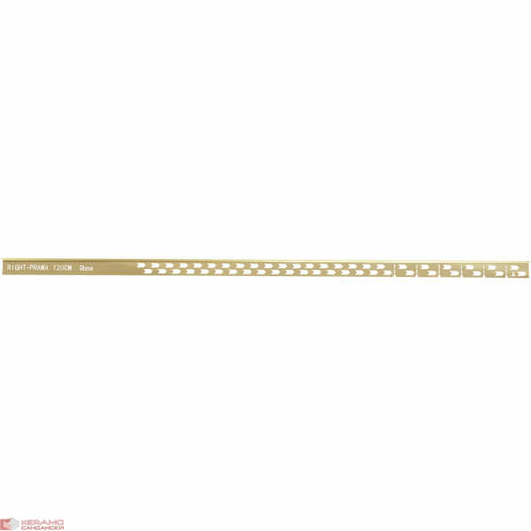 Лайсна за душ кабина 120cm Brush Gold Дясна REA-K3207