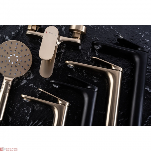 Смесител за вана Marco Brush Gold REA-B5942