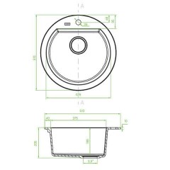 Кухненска мивка от гранит Dafne SBD 480T бежова