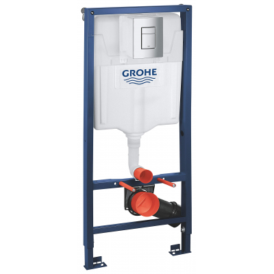 СТРУКТУРА GROHE RAPID SL WC 3IN 1 ХРОМ БУТОН КВАДРАТ