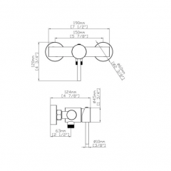 Душ комплект за баня ARTEMIS CROMO SO903F11-C