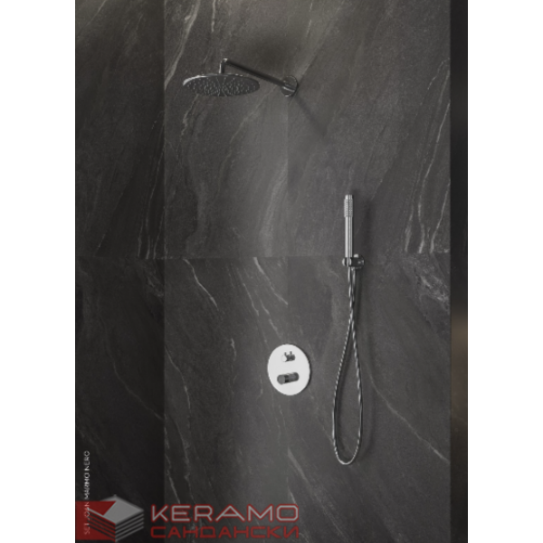 Душ комплект за вграждане  JOAN MARBLE BLACK  24668-MN-SET