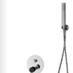 Душ комплект за вграждане  JOAN MARBLE BLACK  24668-MN-SET
