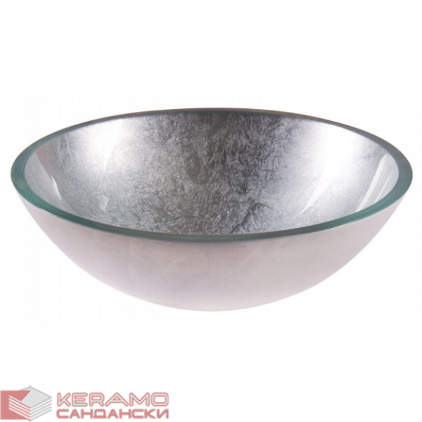 Мивка Върху Плот  ICG 042SILVER стъкло