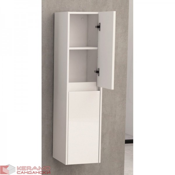 Шкаф колона за баня  ICP 3012W бяла