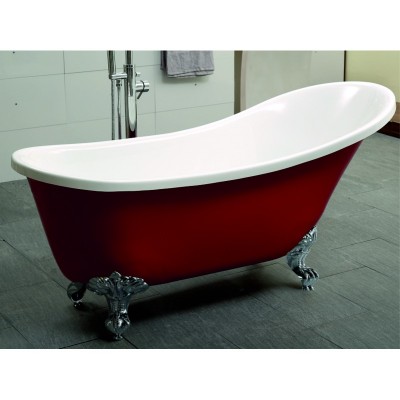 Вана Ретро Червено и Бяло с Хром Крачета ICS LB 1784 R