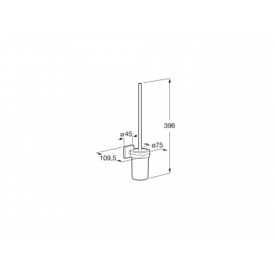 Четка за тоалетна Cubica A816829001 хром