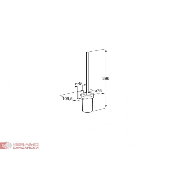Четка за тоалетна Cubica A816829001 хром