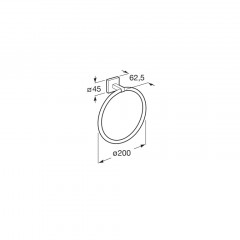 Хавлийник ринг Cubica 200мм A816824001 хром