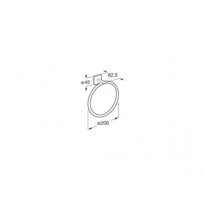 Хавлийник ринг Cubica 200мм A816824001 хром