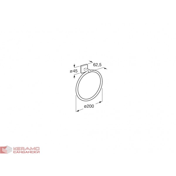 Хавлийник ринг Cubica 200мм A816824001 хром