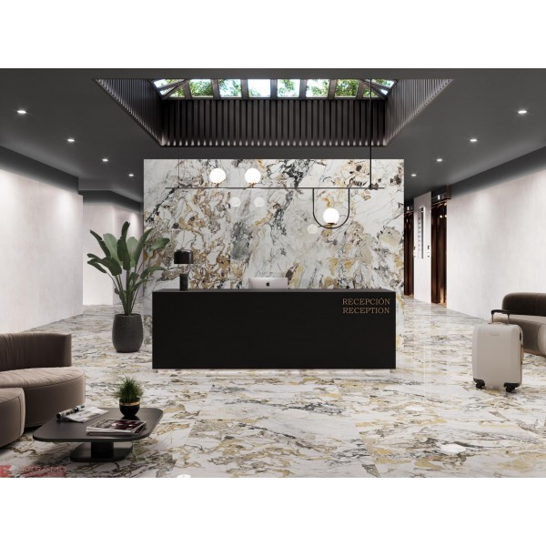 Гранитогрес Lux Grotta oro 120/60