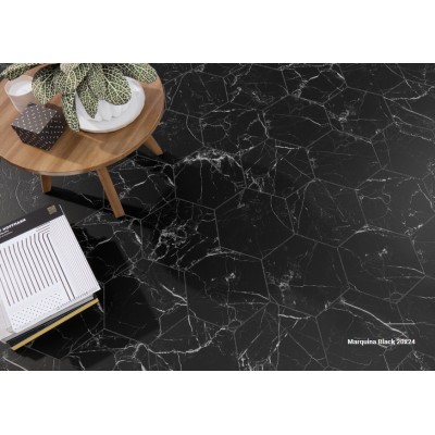 Гранитогрес Marquina black hexagonal  20/24