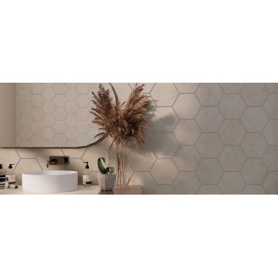Гранитогрес Morverde crema hexagon 20x24