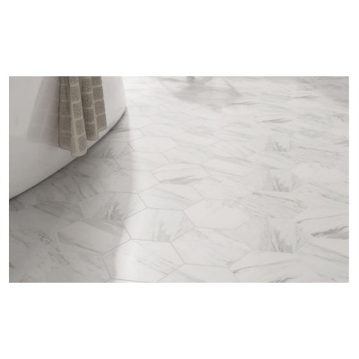 Гранитогрес Hehagonal25  Carrara 22x25