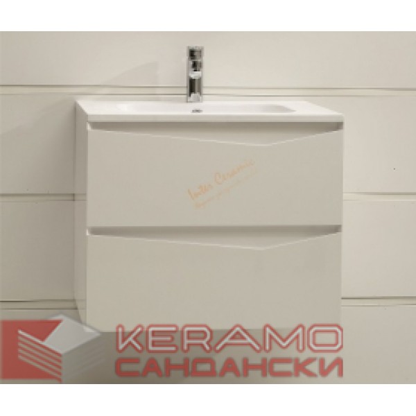 Шкаф за баня Криста  ICP6556W бял
