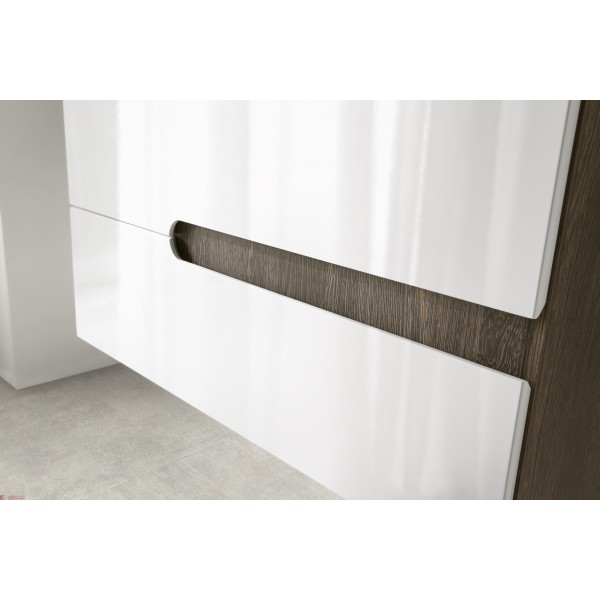 Шкафове  за баня от МДФ CUNEO  70/60/45 Siroko  White gloss