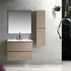 Шкафове  за баня от МДФ LANTANA   80/60/45 Champagne metal