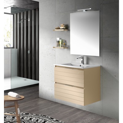 Шкафове  за баня от МДФ LANTANA   70/60/45 White gloss