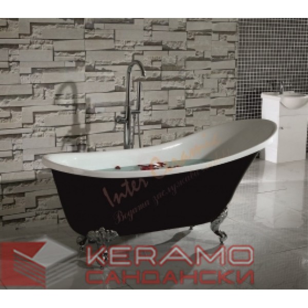 Вана Ретро Черно и Бяло с Хром Крачета ICS LB 1784 B