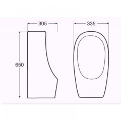 Писоар ICC 0312 W