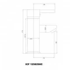  Смесители »  " КРИСТИ " »  ICF 1258290C 